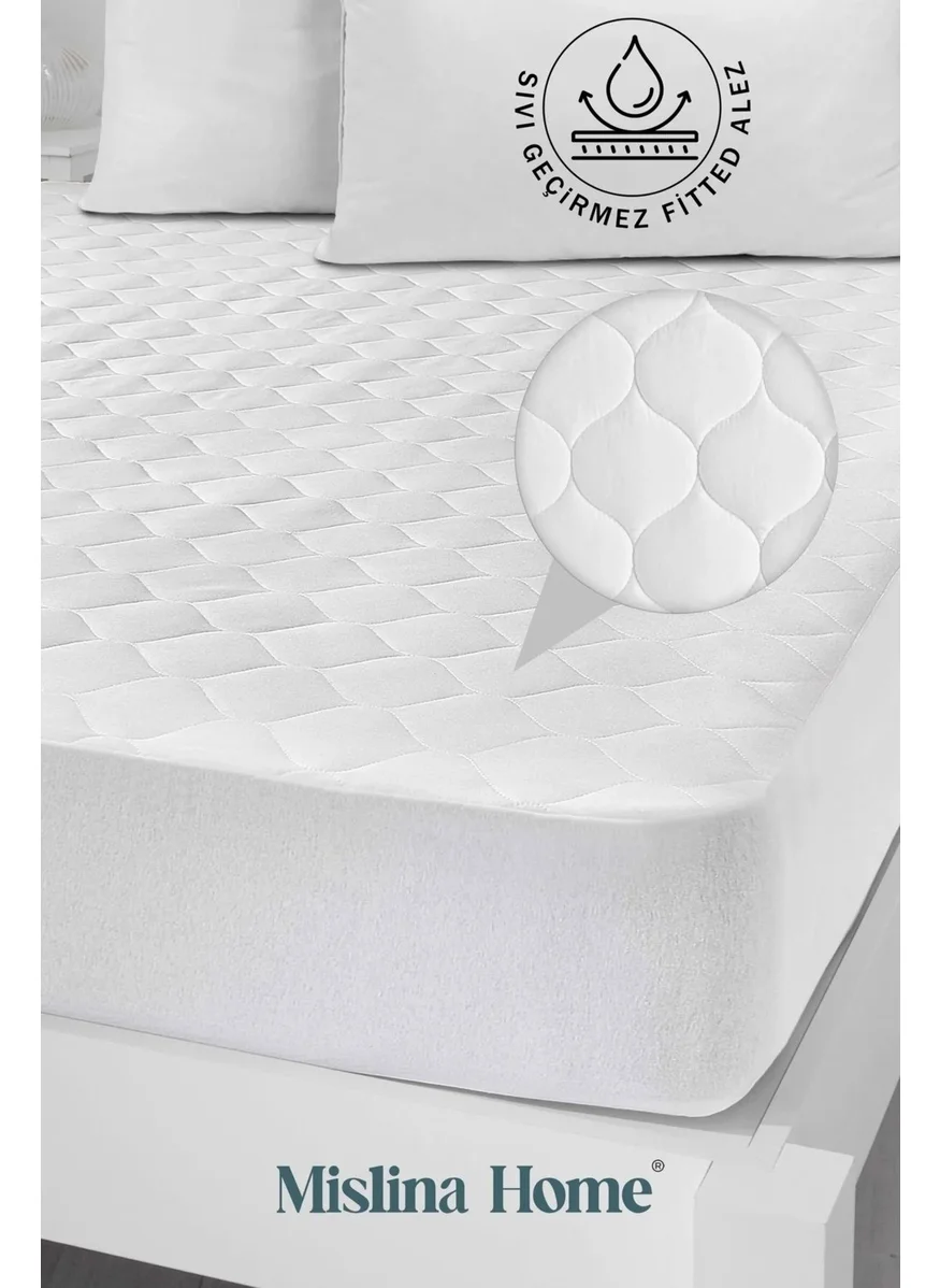 Mislina Liquid Proof Quilted Microfiber Baby Mattress Fitted 70X140