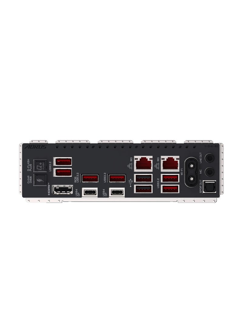 GIGABYTE X870E AORUS XTREME AI TOP, ATX Motherboard, AMD AM5 Socket, Support for 5th Gen AMD Ryzen, PCIe 5.0, 4*DDR5 DIMM Slots, Up to 256GB Max Memory, Wi-Fi 6E, 10GbE LAN, 2x M.2, 6x SATA, 16+2 Power Phases, AORUS RGB Fusion, Advanced Thermal Design, AI-Driven Features | X870E A XTREME AI TOP Black - Image 4