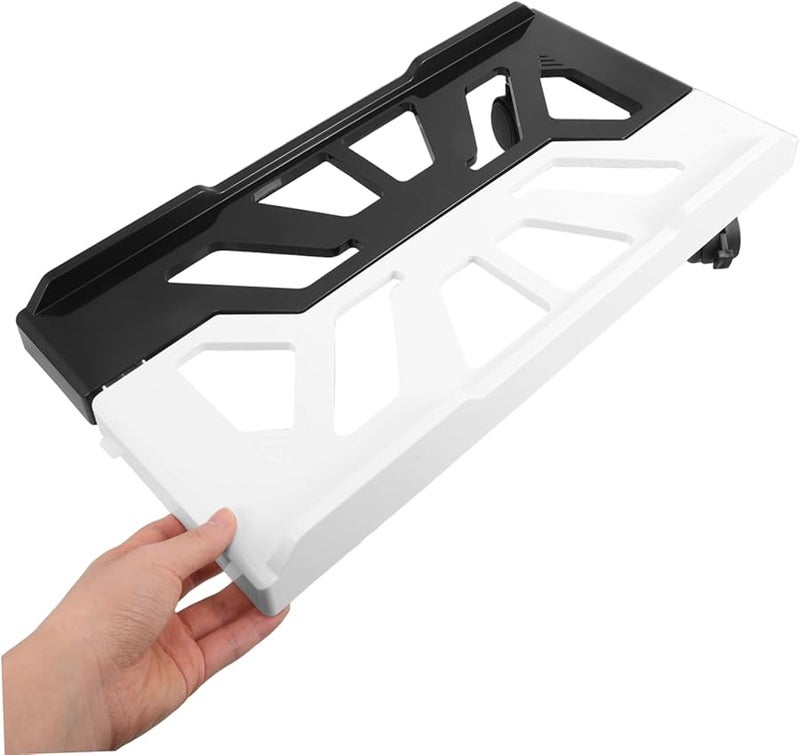 Adjustable Mobile CPU Tower Stand With Locking Caster Wheels Space Saving Computer Case Holder - Image 5