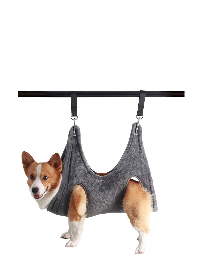 Generic Dog Grooming Hammock Nail Trimming Helper Dog Grooming Harness Multifunctional Restraints for Small Medium Large Dogs and Cats Bathing Washing Grooming and Trimming Nails  - Image 1