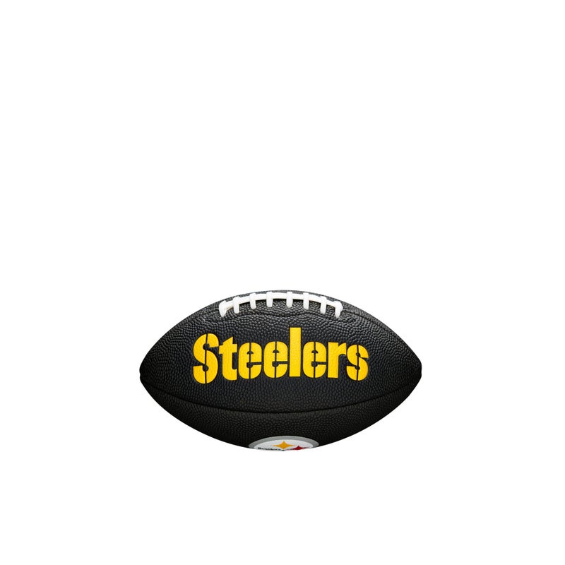 WILSON Sporting Goods NFL Pittsburgh Steelers Team Logo Football Black Mini Size - Image 2
