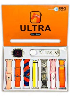 Ultra Smart Watch Ultra 7 in 1 – Multi-Strap Edition with 7 Colorful Different  - Image 1