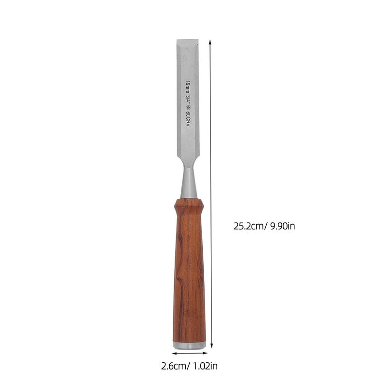 LALAFINA 19mm Wood Flat Chisel Set Hand Carving Tool for Detailed Wood Sculpture DIY Craft - Image 3