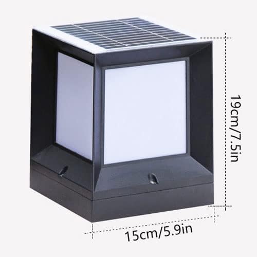 XERGY Modern Design Solar LED Pillar Light with Remote for Outdoor Gate & Garden – Waterproof, Dimmable, 1800mAh Battery, 3 Color Modes, Timer - Image 3