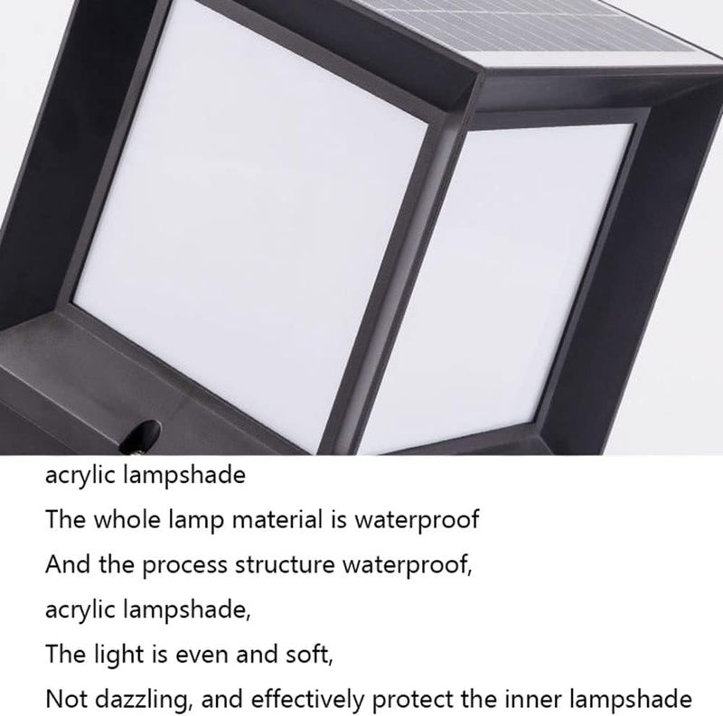 XERGY Modern Design Solar LED Pillar Light with Remote for Outdoor Gate & Garden – Waterproof, Dimmable, 1800mAh Battery, 3 Color Modes, Timer - Image 4