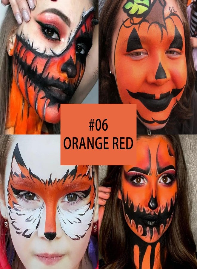 KYDA Orange Red Body Paint Stick, Orange Eye Black Stick for Sports, Body Paint Stick for Adults and Kids, Halloween Pumpkin Tiger Fox Cosplay SFX Makeup Paint - Image 5