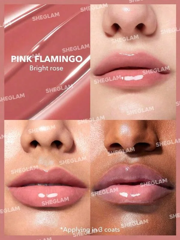 شيجلام SG SHEGLAM Pout-Perfect Shimmer Lip Plumper - Pink Flamingo