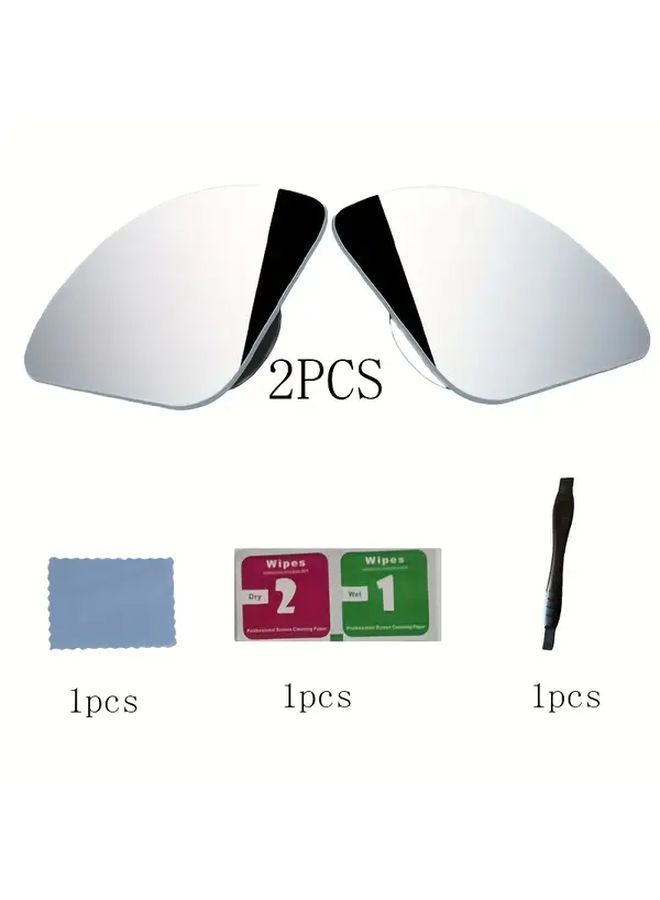 Universal Wide Angle Blind Spot Mirrors 2 Pack Adjustable 360 For All Vehicles - Image 5