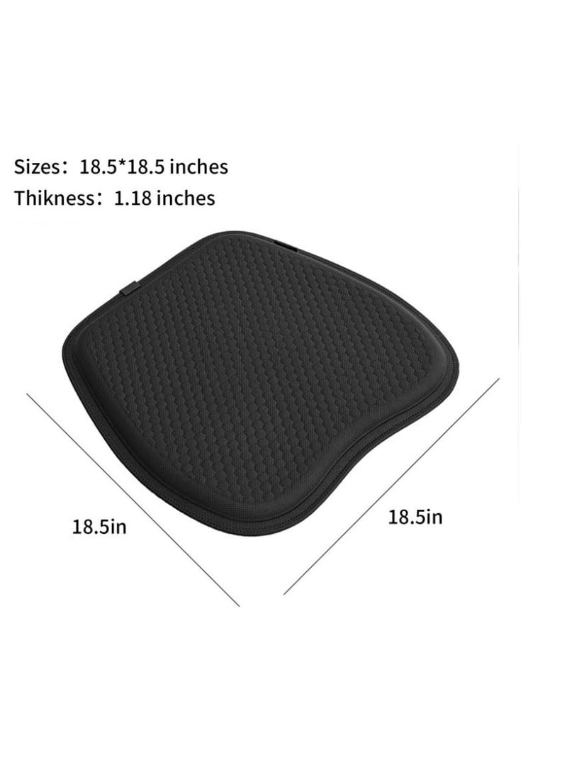 Dratal Dratal Car Seat Cushion Cooling Mat for Summer Single Piece Four Seasons Universal Truck Gel Seat Cushion Ventilation Breathable Ice Silk Silicone Seat Cushion Black  - Image 5
