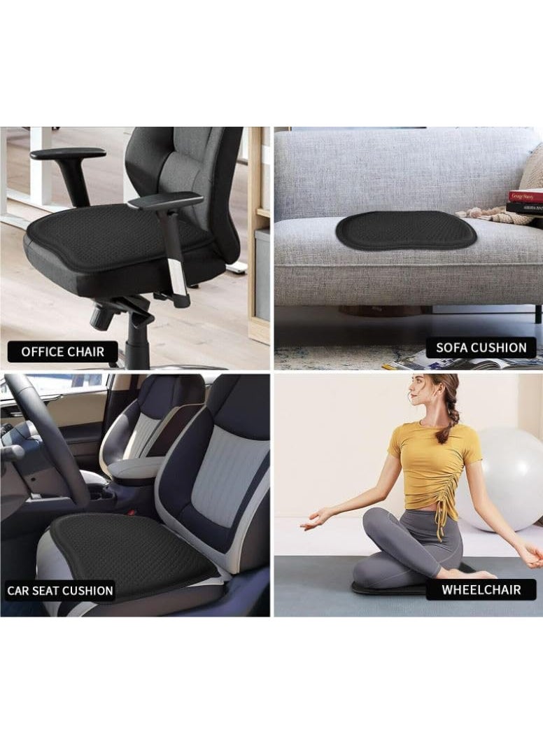 Dratal Dratal Car Seat Cushion Cooling Mat for Summer Single Piece Four Seasons Universal Truck Gel Seat Cushion Ventilation Breathable Ice Silk Silicone Seat Cushion Black  - Image 3