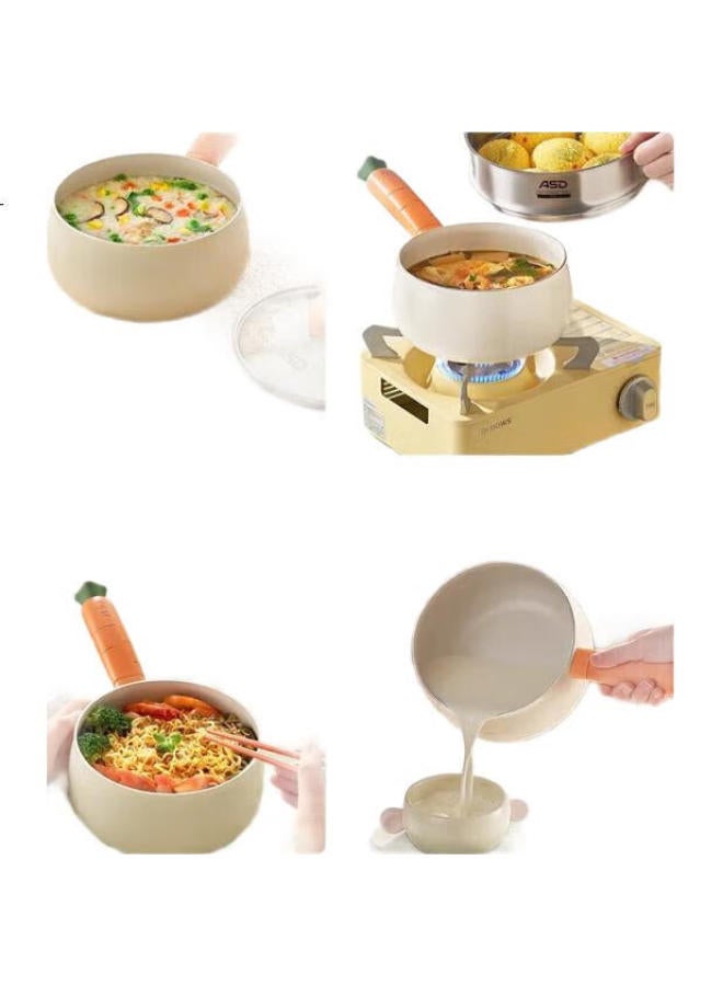 Asd Ceramic Non-Stick Milk Pot, Baby Food Pot, Small Milk Pot, Compatible With Induction And Gas Stoves, Nl18T11Wg - Image 1