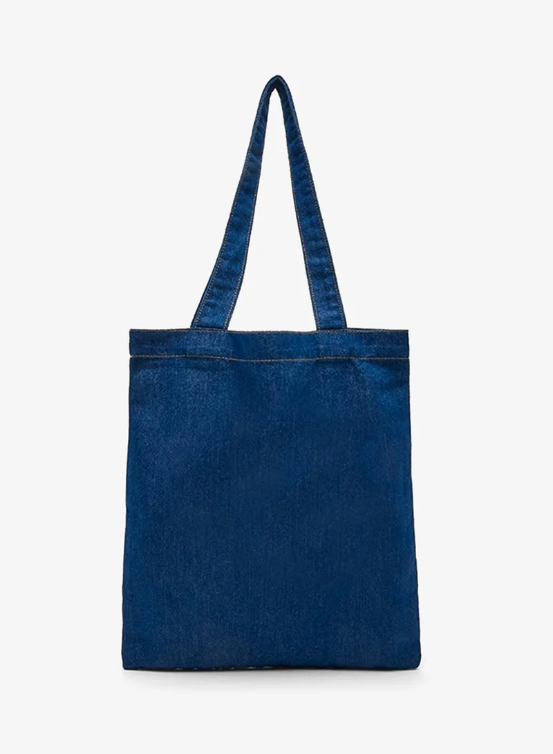 R&b  Printed Denim Shoulder Bag for Women | Best Price UAE