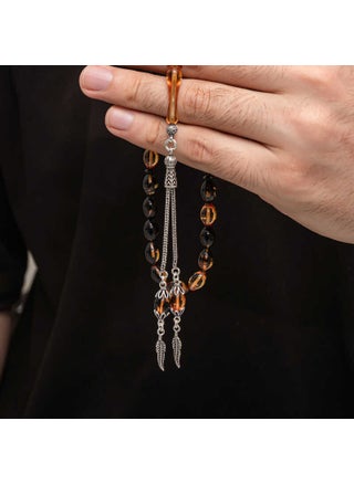 Silver Tassel Tightened Amber Prayer Beads - pzsku/Z750BD5C9A64943FF1002Z/45/_/1730535641/ff19f21c-1d8a-4955-ad27-cd46bfae617e