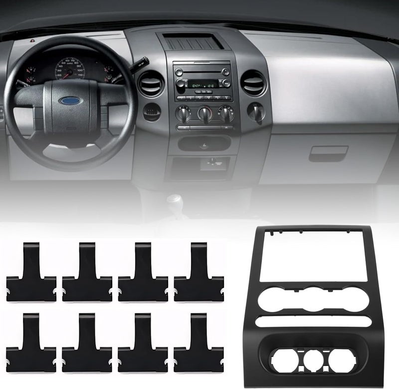 OKPARZ Dash Radio Bezel Center Trim Panel for Ford F-150 - Image 1