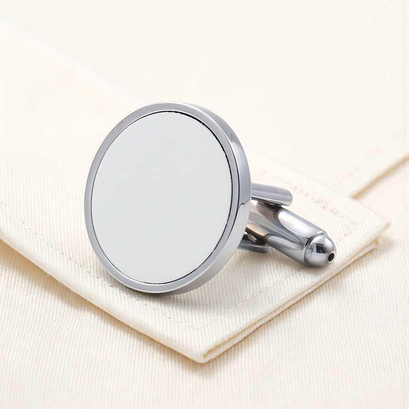 No Tear No Rust No Fall Off Sublimation Cufflinks Blank Custom Durable Accessory - Image 2