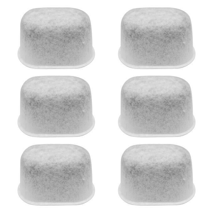 6 PACK CHARCOAL WATER FILTERS FOR BREVILLE ESPRESSO MACHINEDISPOSABLE COFFEE FILTERS FOR BREVILLE BWF100 REPLACEMENT