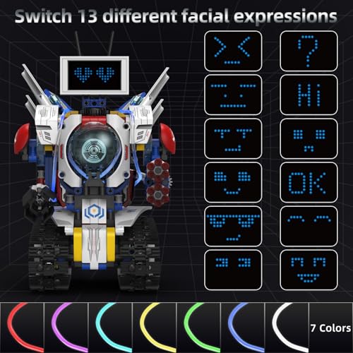 Suplanet 5 in 1 Robot for Kids Ages 812Remote Control APP Programmable Robotics Eye Coding ToysDIY Building Science Educational Kit STEM Robot Kits Present for Teen Boys Girls 603 PCS - Image 5