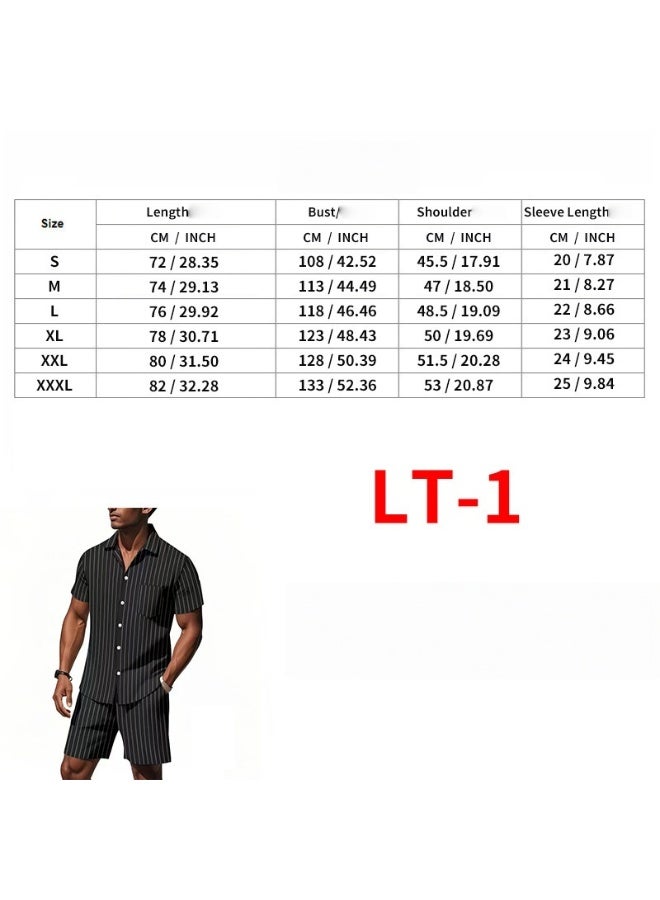 KUYING New Fashion Striped Jacquard Casual Loose Set - Image 2