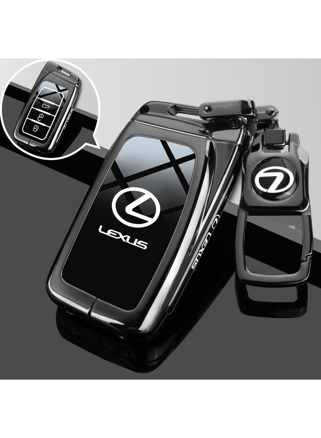 LEXUS Light luxury car key protection cover suitable for 2025 Lexus ES200, ES300H, RX350H, NX260, high-end metal material car key shell case - Image 1