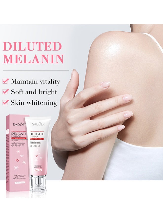 SADOER Delicate Pink Cream, Intensive Moisturize & Quickly Absorbs, Pink Crush, For Bright Glowing Skin, Intimate Magic Pink Cream For Lips, Cheeks And Parts, 30G - Image 2