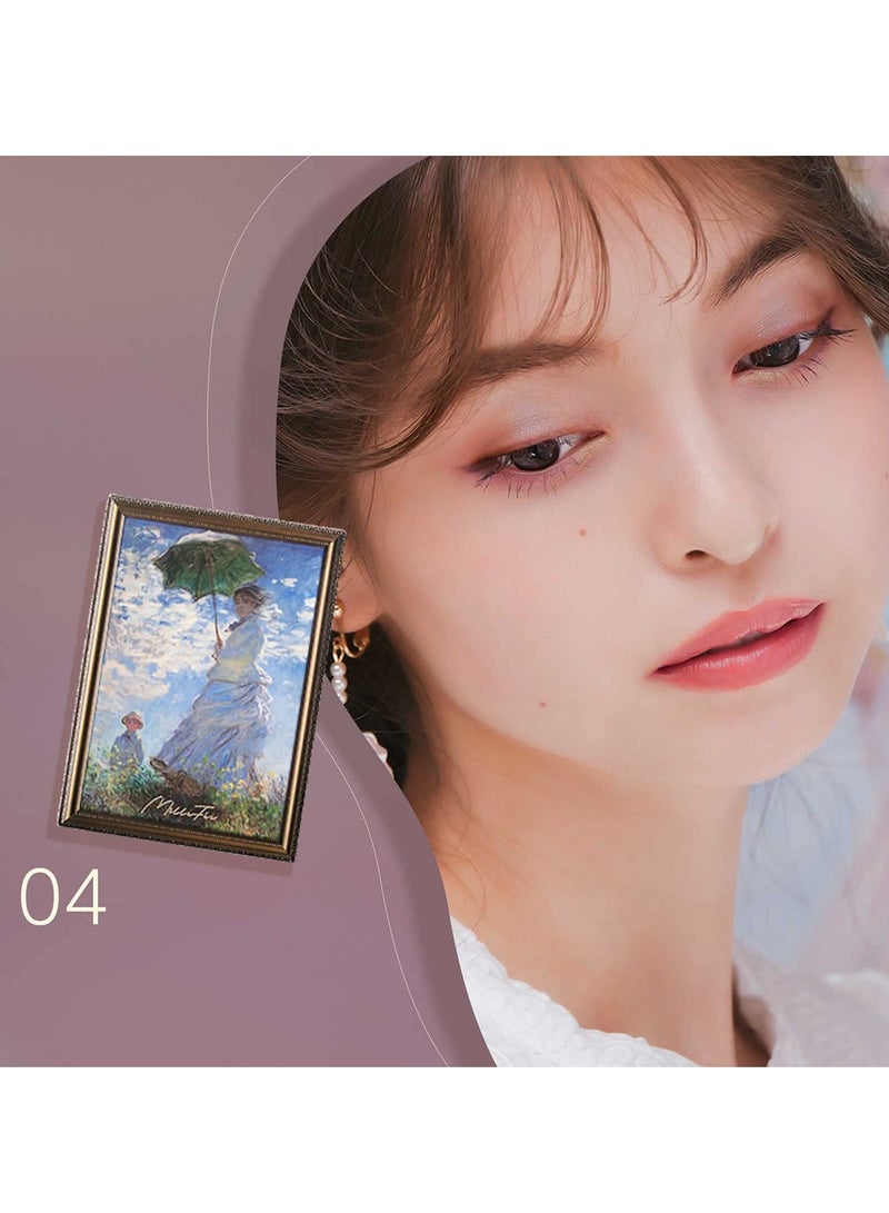 MilleFee Painting Eyeshadow Palette 6 Shades Matte and Shimmer Finishes Pressed Powder Makeup Palette-04 Woman With A Parasol - Image 4