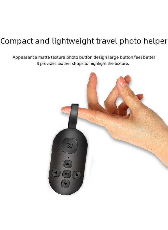 7-key Mobile Video Remote Controller Bluetooth Selfie Device Photography Short Video Recording Drama E-book Page Flipping-Color:Black + Color Box + Charging Line - Image 4