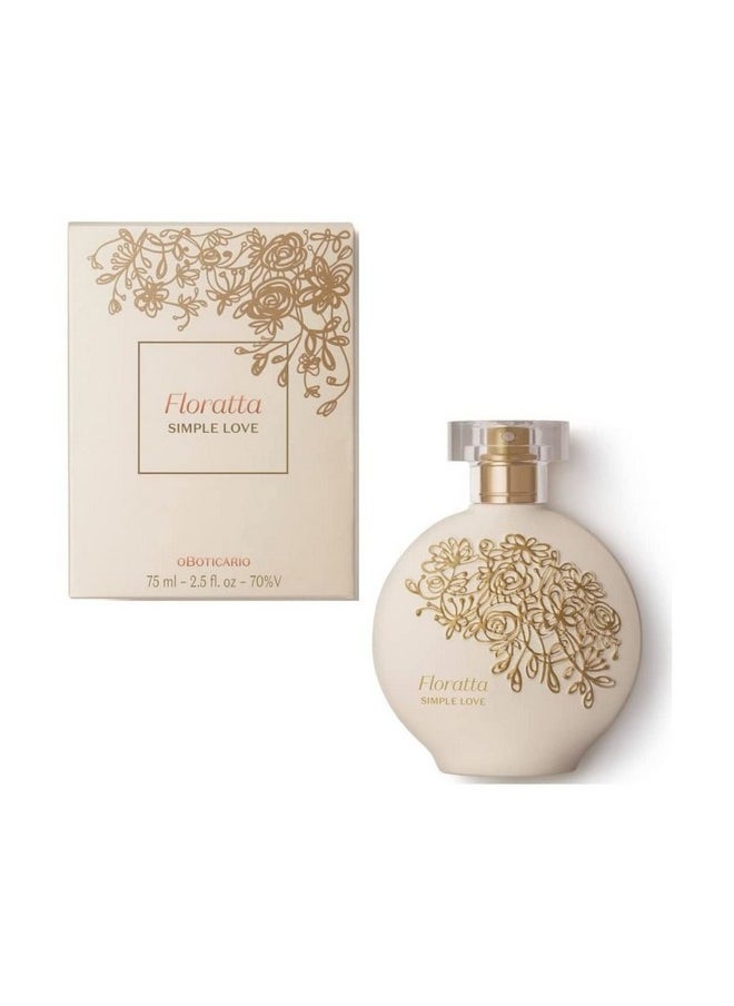 Boticario - Linha Floratta (Simple Love) - Colonia Feminina 75 Ml - (Floratta (Simple Love) Collection - Eau De Toilette 2.5 Fl Oz)  - Image 3