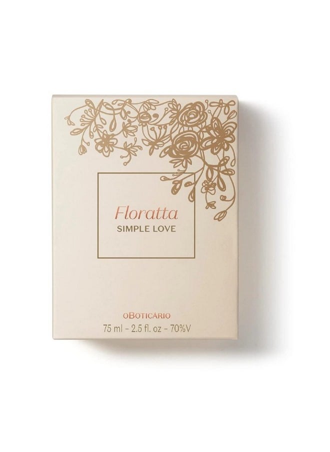 Boticario - Linha Floratta (Simple Love) - Colonia Feminina 75 Ml - (Floratta (Simple Love) Collection - Eau De Toilette 2.5 Fl Oz)  - Image 2