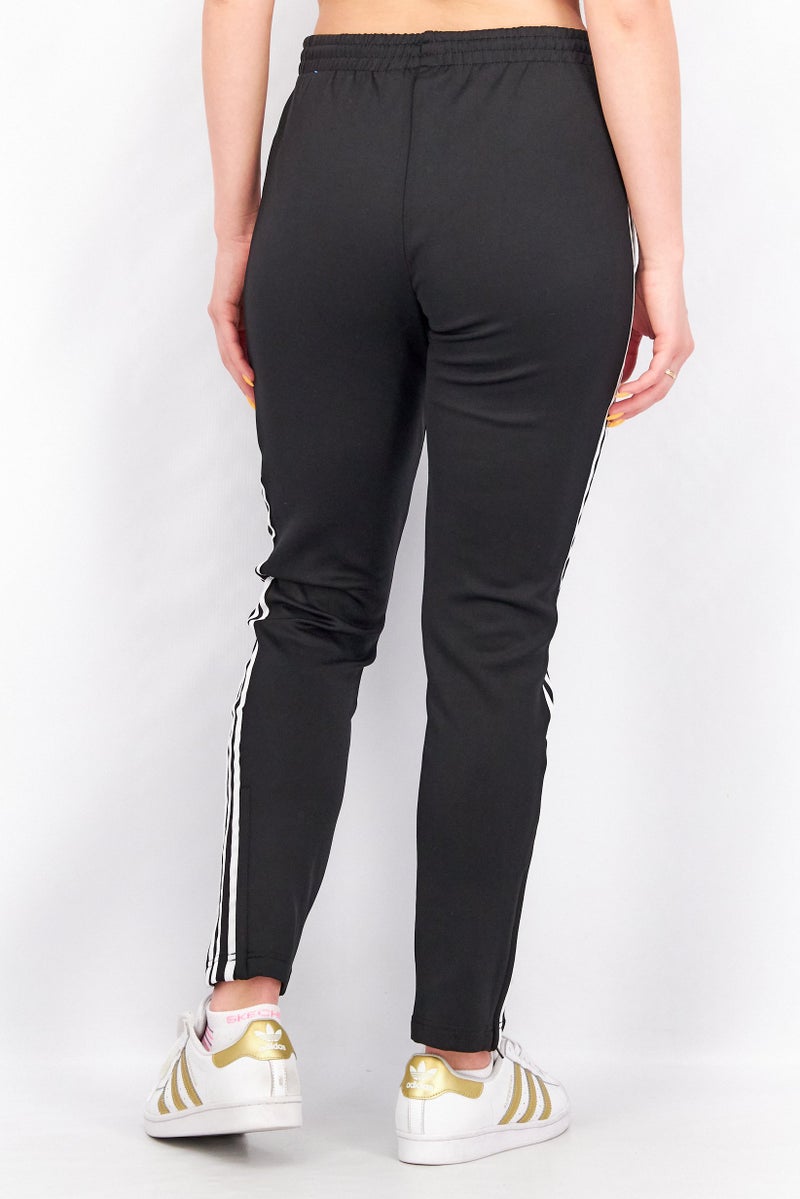adidas Originals Women Sportswear Fit 3 Stripes Track Pants, Black  - Image 3