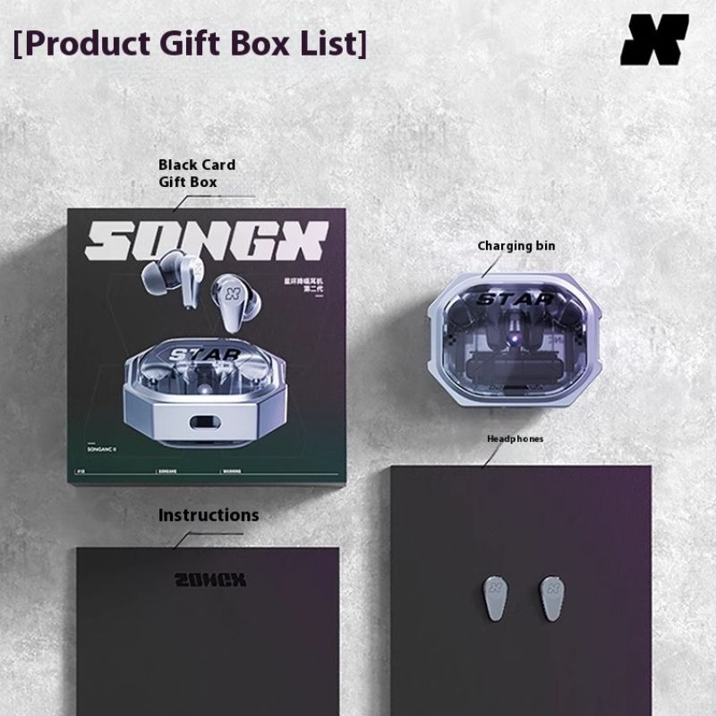 Songx سماعة لاسلكية SONGX SX12 PRO - أسود - Image 4