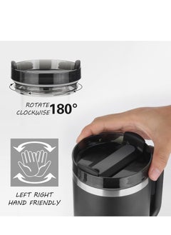 TIGER 1.2L Insulated Tumbler with Handle – Stainless Steel Travel Mug with Lid & Straw, Vacuum Insulated, Keeps Drinks Cold & Hot for Hours, Reusable  - Image 2