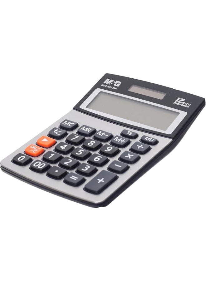 ام اند جي آلة حاسبة مكتبية، حسابات مكتبية موثوقة، شاشة كبيرة، تعمل بالطاقة الشمسية والبطارية - Image 2
