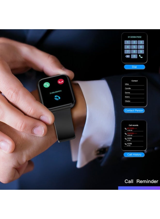 Choetech WT016 Smart Watch – 2.01" IPS HD Display – Bluetooth Calls – IP68 Waterproof – Black - Image 4