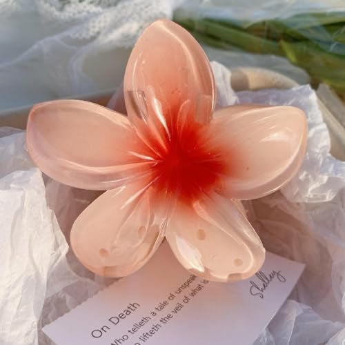 Samyak 3 Pcs Resin Flower Hair Claw Clips For Women & Girls | Flower Shape Hair Claw Clip, Random Colors will come (Multicolor) - Image 3