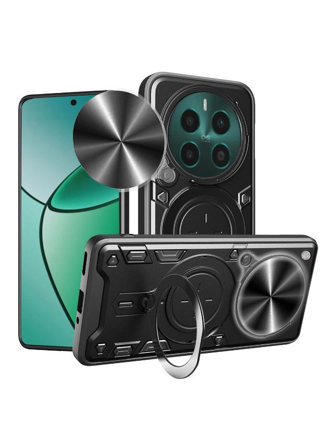 ثلاثة نمور for realme 12 Pro 5G / realme 12 Pro + 5G Case, غطاء عدسة الكاميرا الشريحة, حامل الحلقة المغناطيسية مقعد حالة الهاتف الوقائي ل realme 12 Pro 5G / realme 12 Pro + 5G, أسود - Image 1