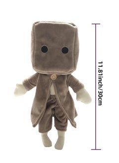 Generic Little Nightmares Plush Mono Bag Hat on Box Man Plush Toy Doll Creative Gift for Kids Boys Girls Game Fans  - Image 2