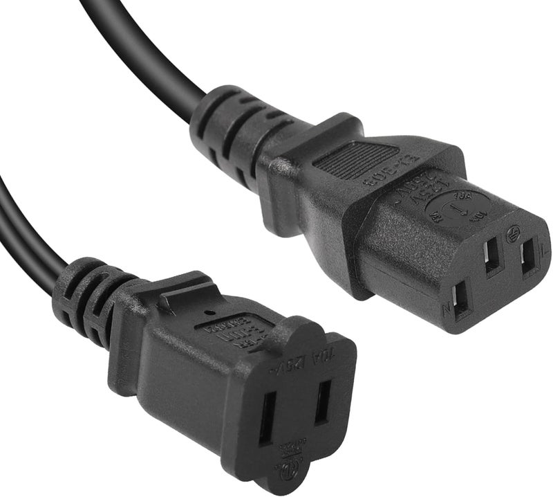 SinLoon IEC 320 C14 to C13115R Power Cord18 AWG C14 Male to C13115R Y Splitter Adapter Extension Power Cable for Computer Plasma TV Printer Monitor AC Adapter C13115R - Image 4