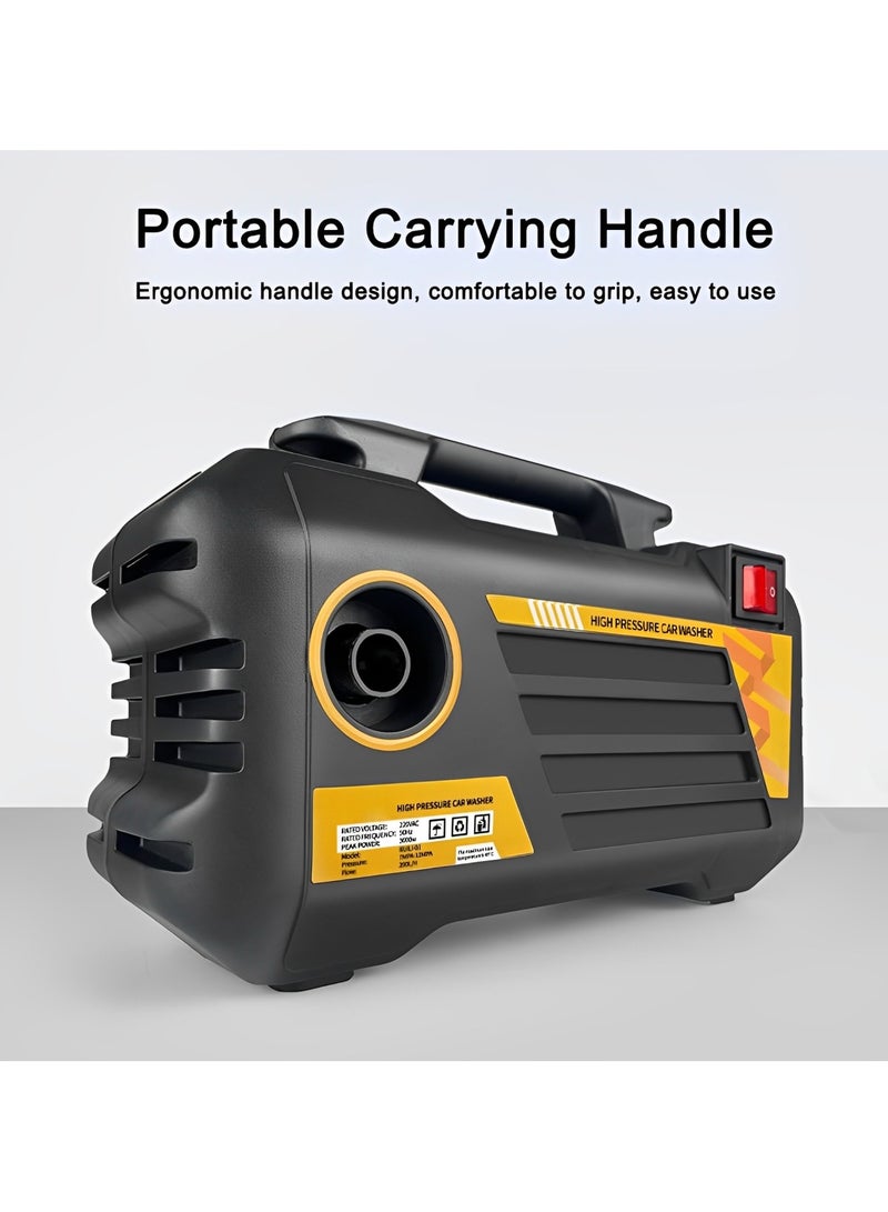 Arabest 2000W High-Pressure Car Washer: 80Bar Portable Electric Cleaner for Car, Home & Garden | 7L/min Flow, Corded Design, Maximum Efficiency - Image 2