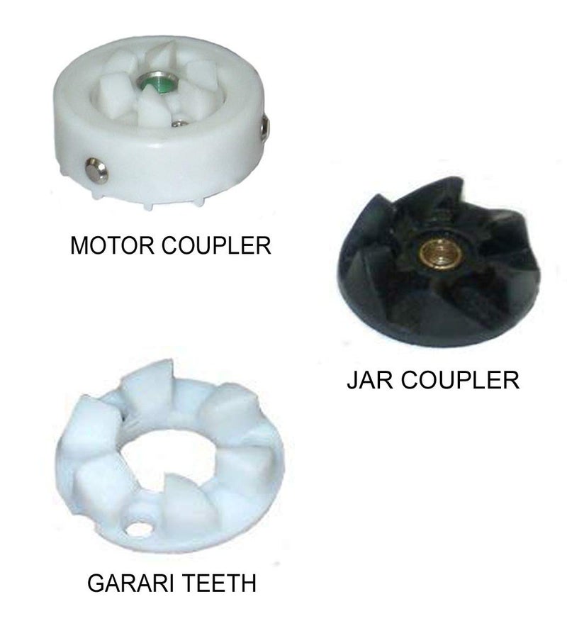 Pmw - Sujatha Mixer Grinder Spare Parts - Combo Pack - Motor Coupler + Jar Coupler + Garari Teeth - Image 2