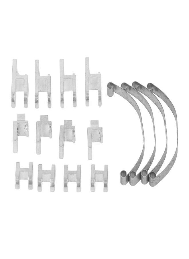 RC Leaf Spring Suspension Alluminum Alloy Leaf Spring Suspension Bar Fit For WPL B4 24 1/16 RC Car Silver - Image 2