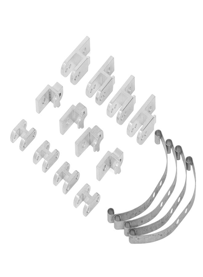 RC Leaf Spring Suspension Alluminum Alloy Leaf Spring Suspension Bar Fit For WPL B4 24 1/16 RC Car Silver - Image 5