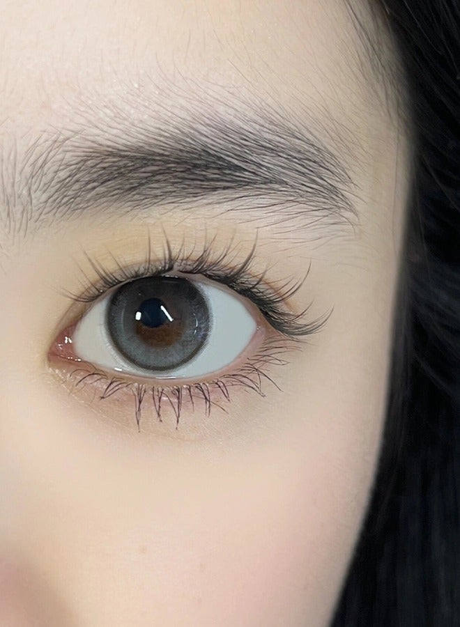 Mill Creek color contact lenses 14.2MM hydrogel lenses can be used for 12 months 1 pair of 2 black glasses - Image 3