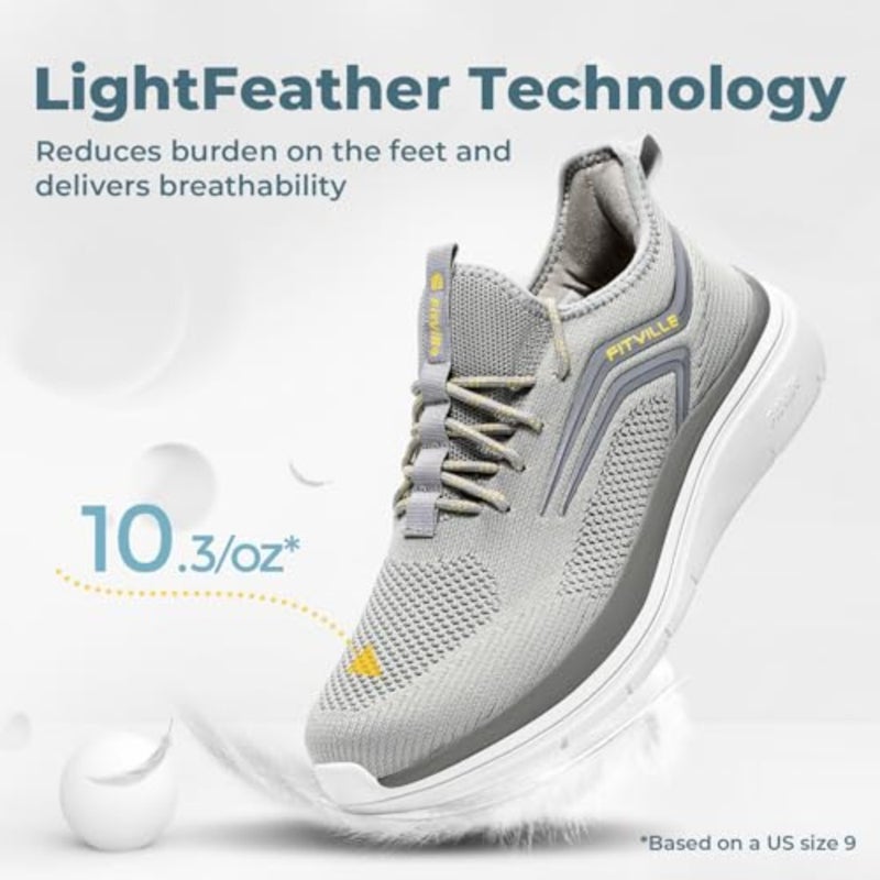 أحذية FitVille للرجال أحذية جري واسعة أحذية رياضية أحذية رياضية - Cloud Strider V1 - Image 5