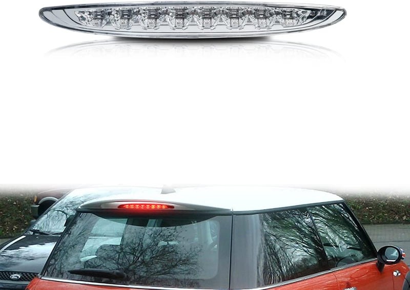 ADIIL Clear Lens Bright Red 8-LED 3rd Brake Stop Tail Light Kit for 2002-2006 MINI Cooper - Image 1