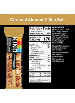 KIND Bars, Caramel Almond & Sea Salt, Healthy Snacks, Gluten Free, Low Sugar, 6g Protein, 12 Count - pzsku/Z750D20EB8CE834B017B7Z/45/_/1727378341/a09eda26-f966-44fb-a22a-3e73cbf3519f