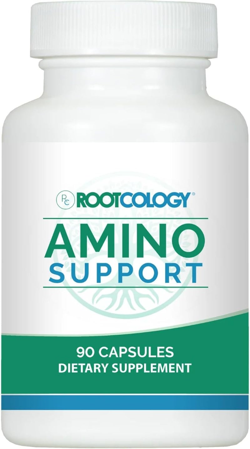 Rootcology by Dr Izabella Wentz  Amino Support  Amino Acid Complex Capsules with LGlutamine Glycine  MSM  90 Capsules - Image 1