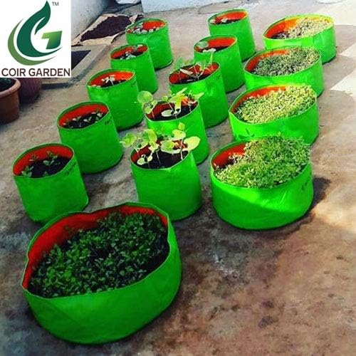 COIR GARDEN Terrace Gardening HDPE Grow Bags for Vegetable Plants, Spinach (18 x 6 Inches) - Pack of 4 - Image 5
