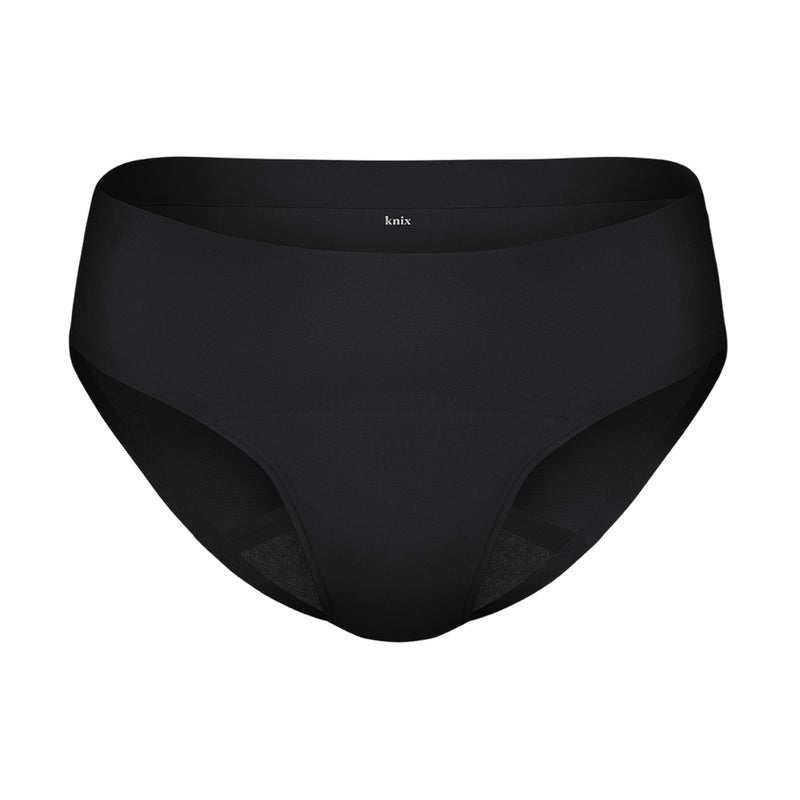KNIX Super Leakproof Bikini - Period Underwear for Women - Machine Washable, Reusable - Black, Medium (1 Pack) - Image 1
