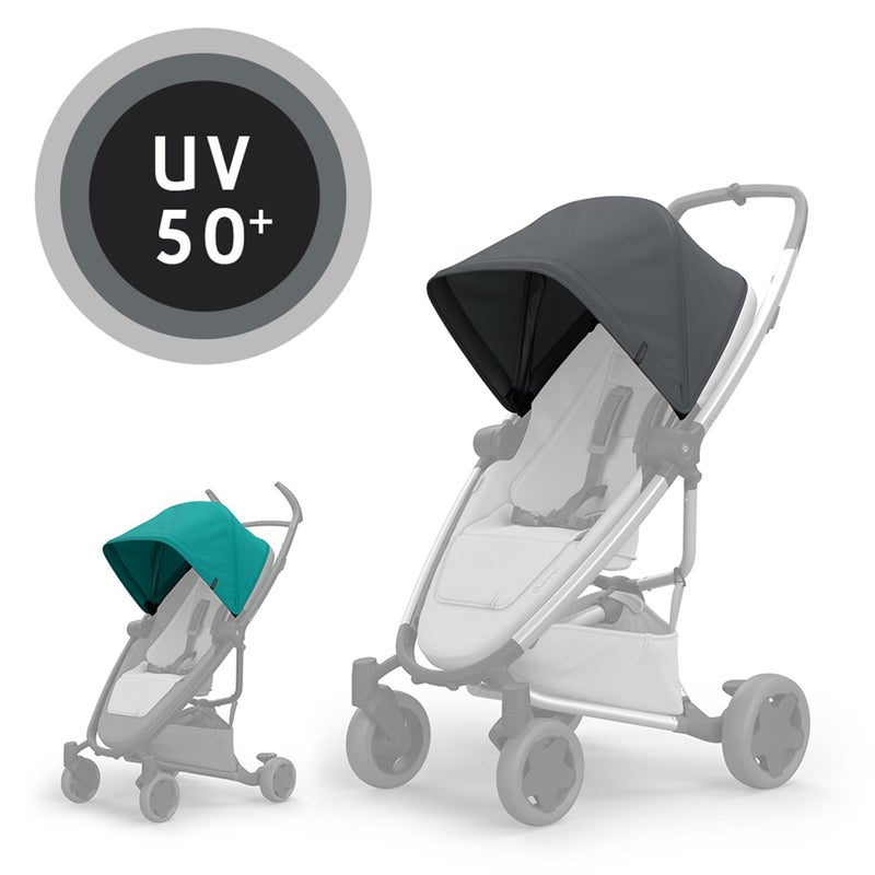 Quinny Sun Canopy for Zapp Flex Strollers Graphite - Image 3