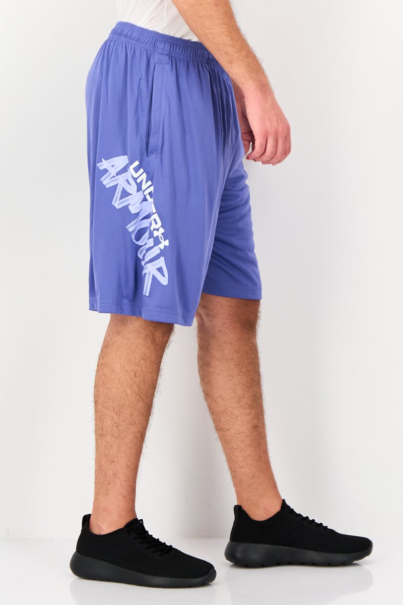UNDER ARMOUR Men Loose Fit Training Shorts, Light Purple - Image 3